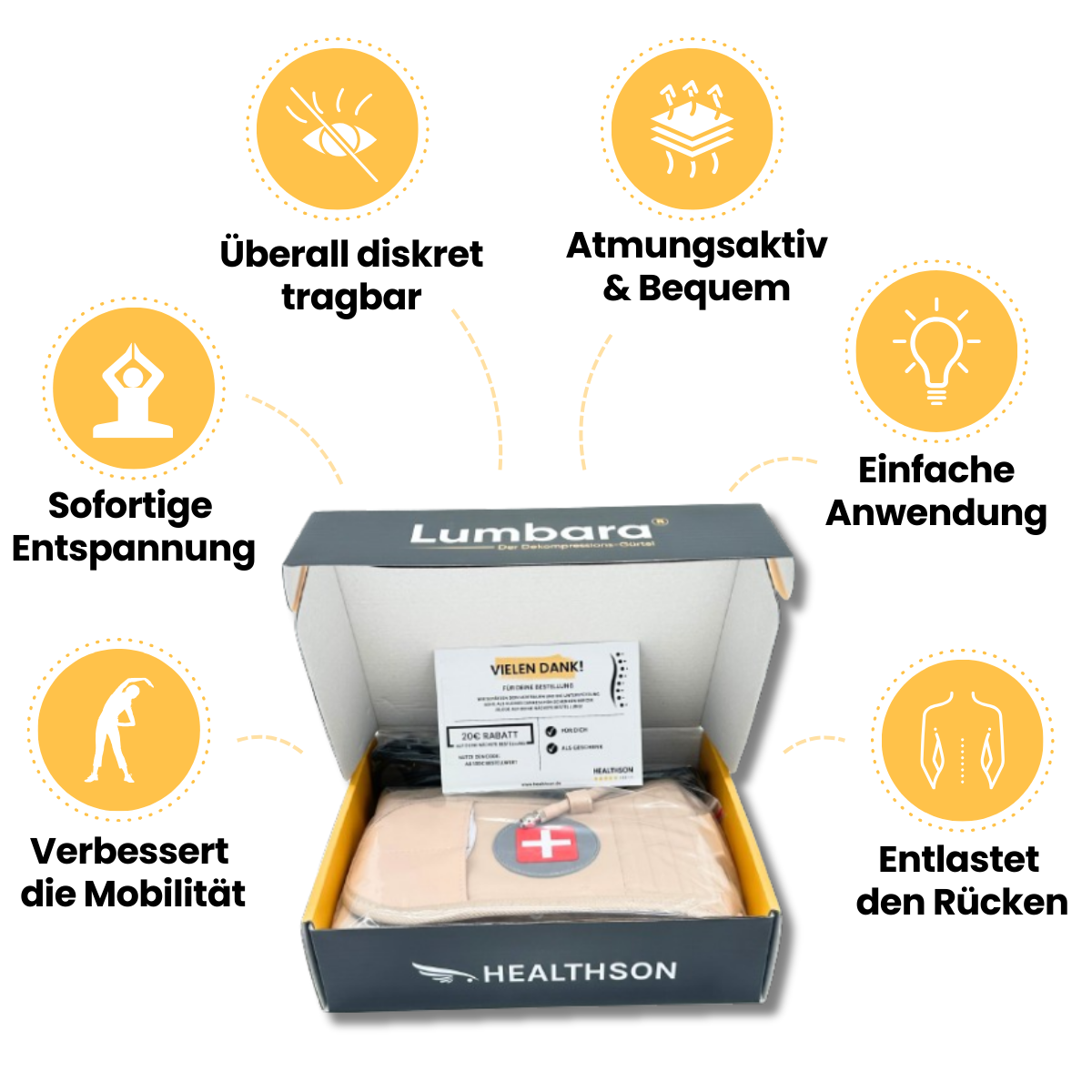 LumbarFlex™ - Wohltuende Befreiung für Deinen Rücken