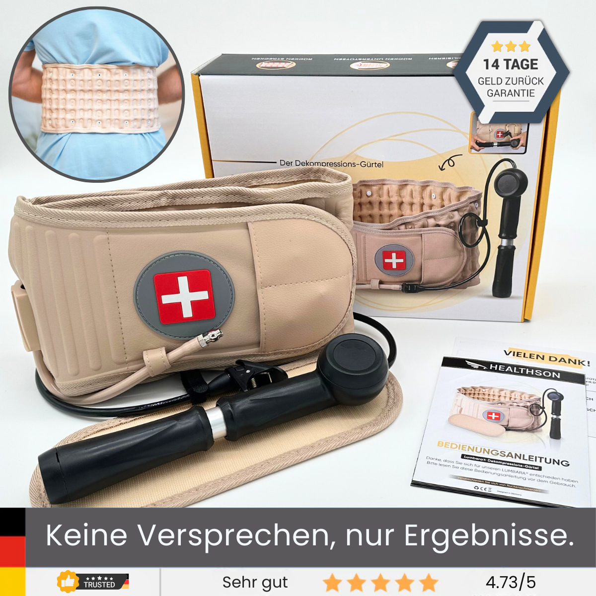 LumbarFlex™ - Wohltuende Befreiung für Deinen Rücken