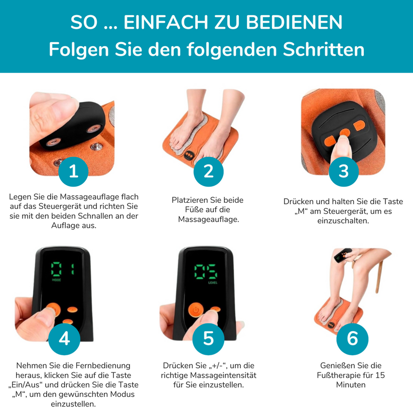 Fussmassagegerät - Erhalten Sie Linderung mit nur 15 Minuten pro Tag!